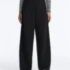 Neoprene Effect High Rise Wide-Leg Trousers Neoprene Effect High Rise Wide-Leg Trousers