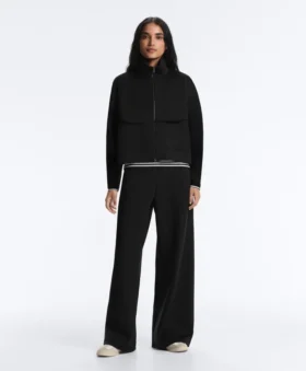 Boxy Neoprene-Effect Jacket