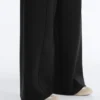 Neoprene Effect High Rise Wide-Leg Trousers Neoprene Effect High Rise Wide-Leg Trousers