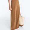 Neoprene Effect High Rise Wide-Leg Trousers Neoprene Effect High Rise Wide-Leg Trousers