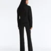 Neoprene-Effect High-Rise Flare Trousers Neoprene-Effect High-Rise Flare Trousers