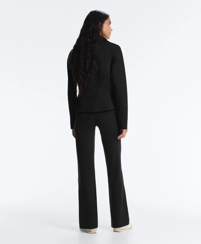 Neoprene-Effect High-Rise Flare Trousers Neoprene-Effect High-Rise Flare Trousers