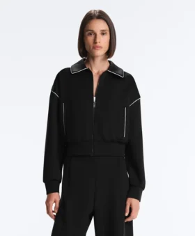 Neoprene-Effect Piping Jacket