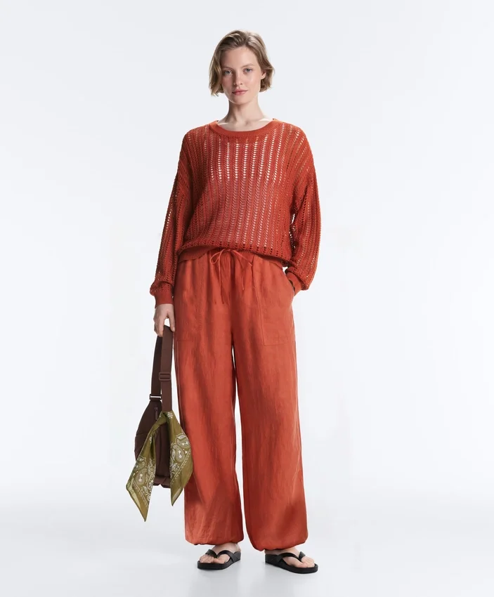 Open Knit Rib Jumper Open Knit Rib Jumper