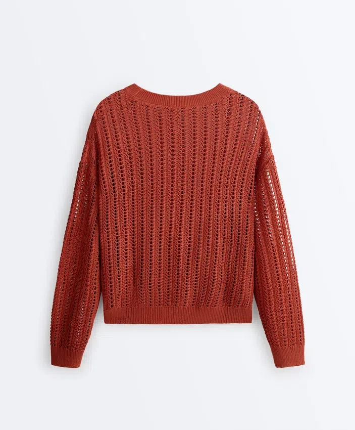 Open Knit Rib Jumper Open Knit Rib Jumper