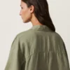 Oversize 100% Linen Short-Sleeved Shirt