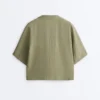 Oversize 100% Linen Short-Sleeved Shirt