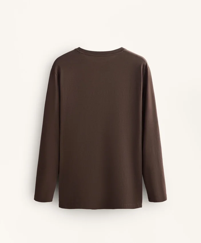 Oversize Cotton Blend Long-Sleeve T-Shirt Oversize Cotton Blend Long-Sleeve T-Shirt