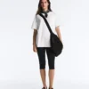 Oversize Cotton-Blend Short-Sleeved T-Shirt Oversize Cotton-Blend Short-Sleeved T-Shirt