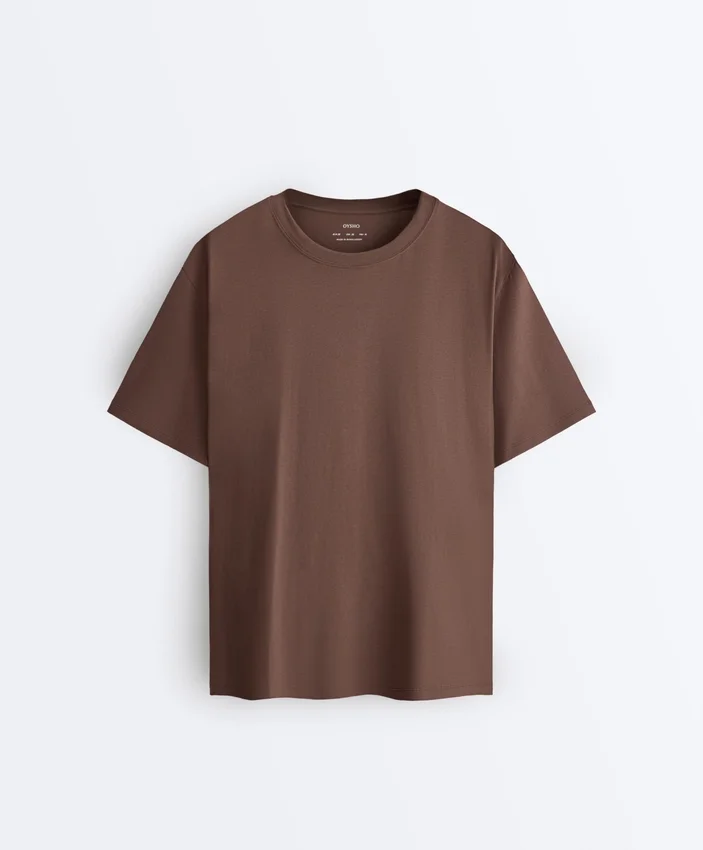 Oversize Cotton-Blend Short-Sleeved T-Shirt Oversize Cotton-Blend Short-Sleeved T-Shirt