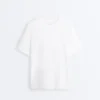 Oversize Cotton-Blend Short-Sleeved T-Shirt Oversize Cotton-Blend Short-Sleeved T-Shirt