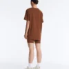Oversize Cotton-Blend Short-Sleeved T-Shirt Oversize Cotton-Blend Short-Sleeved T-Shirt