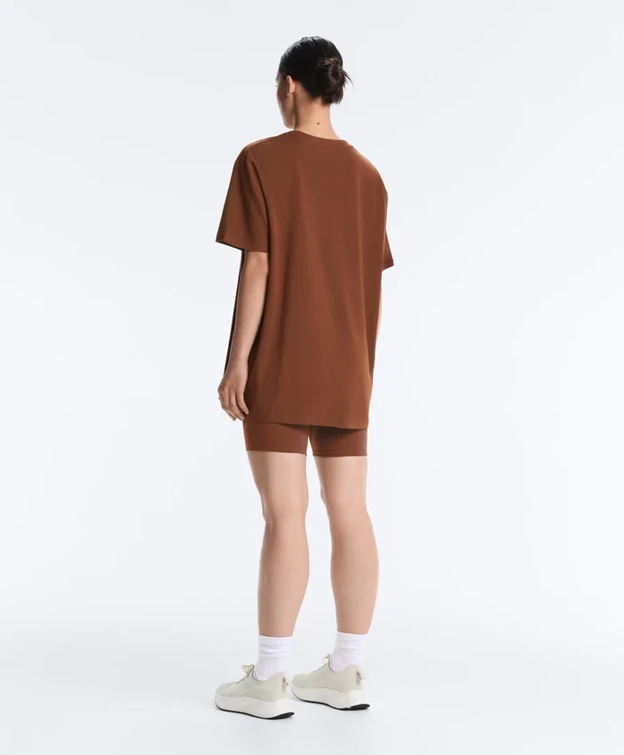 Oversize Cotton-Blend Short-Sleeved T-Shirt Oversize Cotton-Blend Short-Sleeved T-Shirt