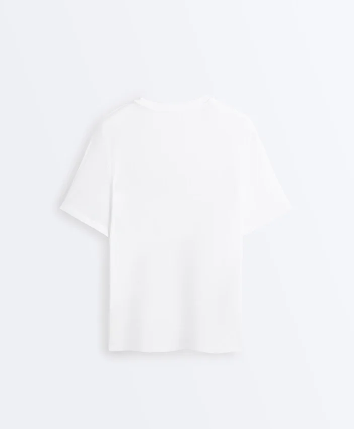 Oversize Cotton-Blend Short-Sleeved T-Shirt Oversize Cotton-Blend Short-Sleeved T-Shirt