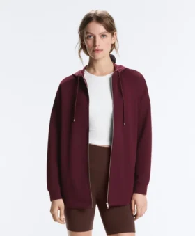 Oversize Cotton Piqué Hooded Jacket Oversize Cotton Piqué Hooded Jacket