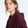 Oversize Cotton Piqué Hooded Jacket Oversize Cotton Piqué Hooded Jacket