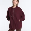 Oversize Cotton Piqué Hooded Jacket Oversize Cotton Piqué Hooded Jacket