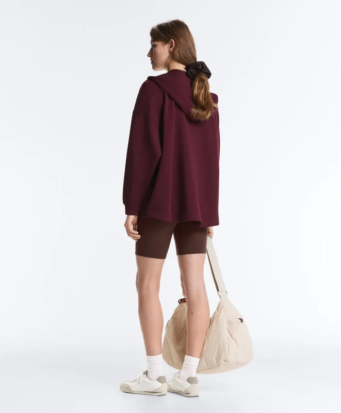 Oversize Cotton Piqué Hooded Jacket Oversize Cotton Piqué Hooded Jacket