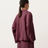 Oversize Long-Sleeve 100% Linen Polo Shirt Oversize Long-Sleeve 100% Linen Polo Shirt