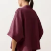 Oversize Short-Sleeved 100% Linen Shirt