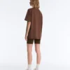 Oversize Striped Cotton Blend Short Sleeve T-Shirt Oversize Striped Cotton Blend Short Sleeve T-Shirt