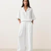 Oversized Short Sleeve 100% Linen Shirt