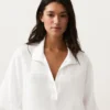 Oversized Short Sleeve 100% Linen Shirt
