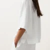 Oversized Short Sleeve 100% Linen Shirt