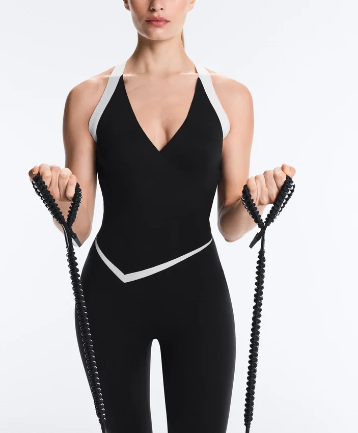 Perfect-Adapt Sleeveless Contrast Long Jumpsuit Perfect-Adapt Sleeveless Contrast Long Jumpsuit
