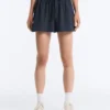 Pinstripe Cotton Pique Shorts Pinstripe Cotton Pique Shorts