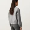 Pinstriped 100% Linen High-Neck Jacket Pinstriped 100% Linen High-Neck Jacket