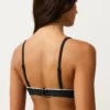 Piping Triangle Bikini Top with Ties Piping Triangle Bikini Top with Ties