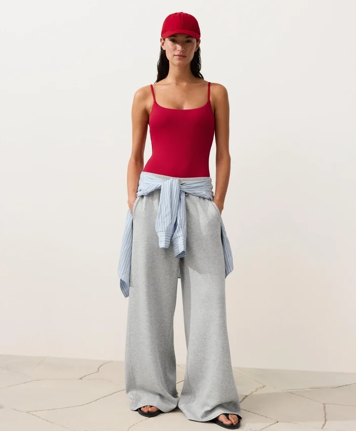 Piqué Round Neck Swimsuit Piqué Round Neck Swimsuit