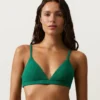 Piqué Triangle Bikini Top Piqué Triangle Bikini Top