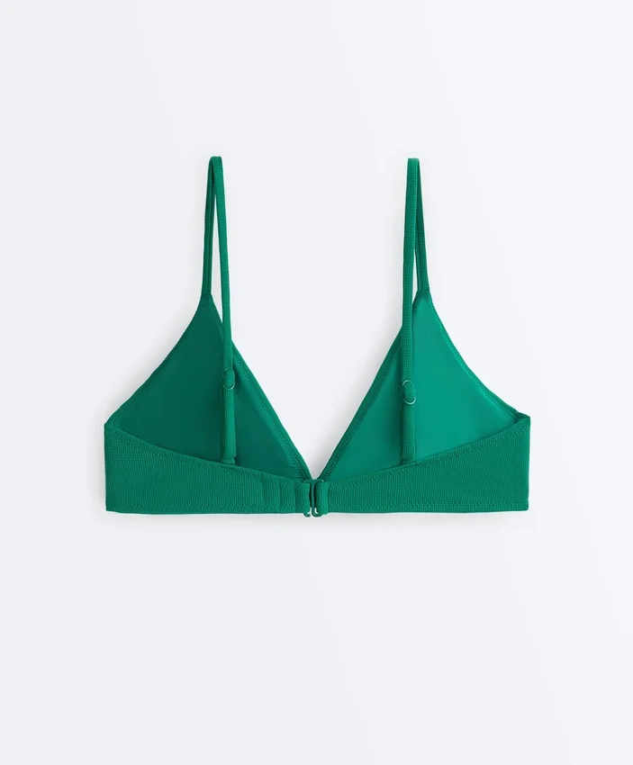 Piqué Triangle Bikini Top Piqué Triangle Bikini Top