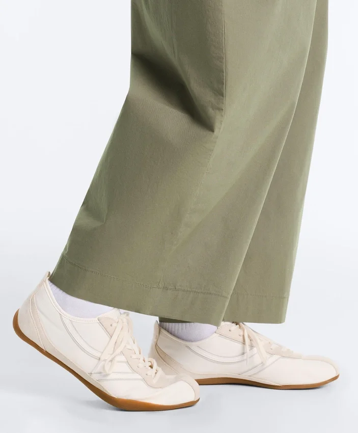 Pleated 100% Cotton Tapered Trousers Pleated 100% Cotton Tapered Trousers