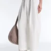 Pleated 100% Cotton Tapered Trousers Pleated 100% Cotton Tapered Trousers