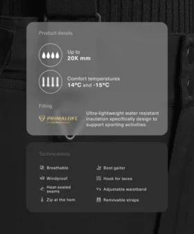 Primaloft® Feel the Performance Tm Ski Waterproof Relaxed Straight-Leg Trousers