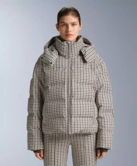 Printed Padded Jacket 80% Down and 20% Feather Minardi Piume Ski 10K