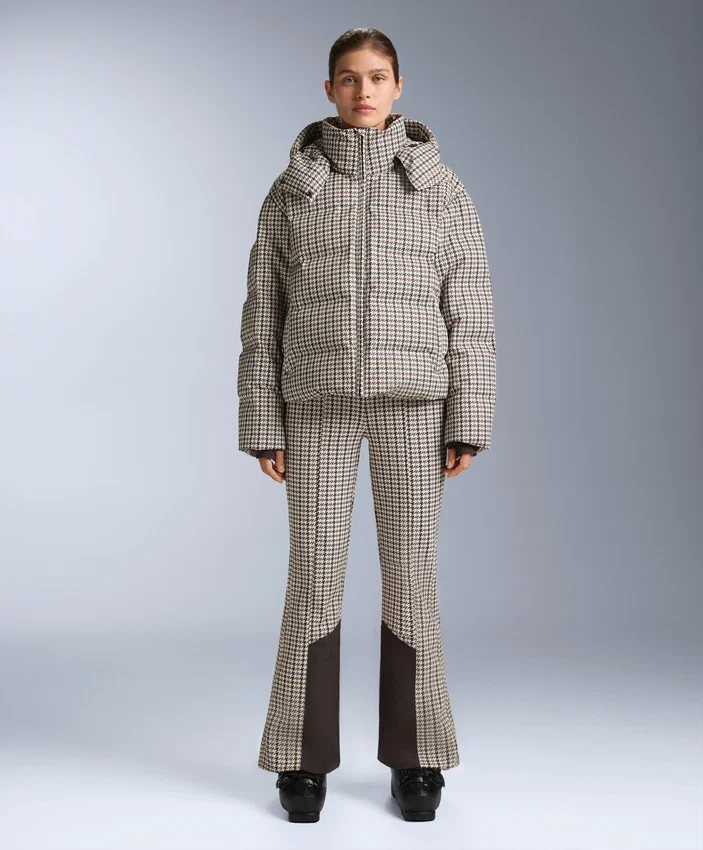 Water-Resistant Printed High-Rise Flare Stretch Ski Trousers Water-Resistant Printed High-Rise Flare Stretch Ski Trousers