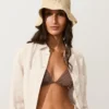 Raffia-Effect Braided Bucket Hat