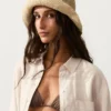 Raffia-Effect Braided Bucket Hat
