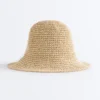 Raffia-Effect Braided Bucket Hat