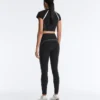 Reflective High-Rise Compressive Core Control Ankle-Length Leggings Reflective High-Rise Compressive Core Control Ankle-Length Leggings