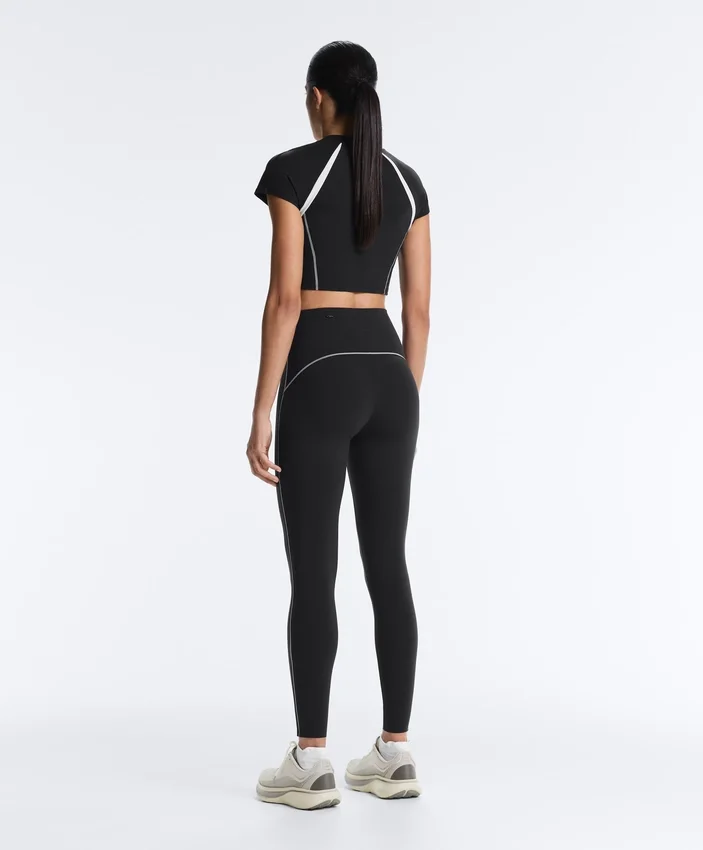 Reflective High-Rise Compressive Core Control Ankle-Length Leggings Reflective High-Rise Compressive Core Control Ankle-Length Leggings