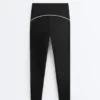 Reflective High-Rise Compressive Core Control Ankle-Length Leggings Reflective High-Rise Compressive Core Control Ankle-Length Leggings