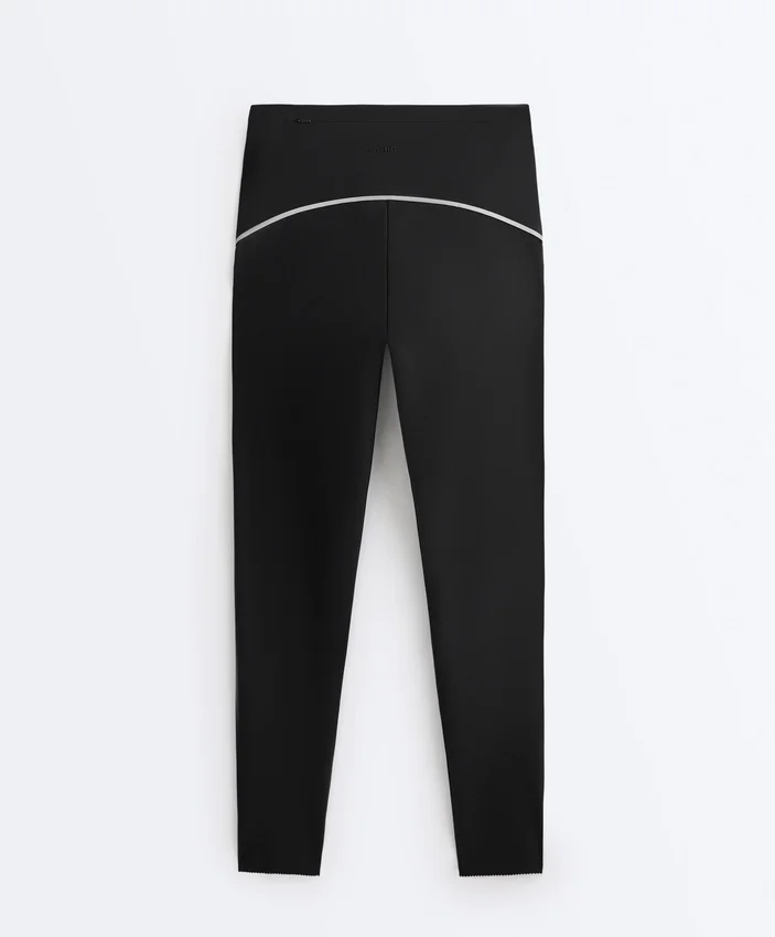Reflective High-Rise Compressive Core Control Ankle-Length Leggings Reflective High-Rise Compressive Core Control Ankle-Length Leggings