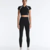 Reflective High-Rise Compressive Core Control Ankle-Length Leggings Reflective High-Rise Compressive Core Control Ankle-Length Leggings