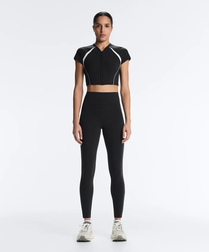 Reflective High-Rise Compressive Core Control Ankle-Length Leggings Reflective High-Rise Compressive Core Control Ankle-Length Leggings