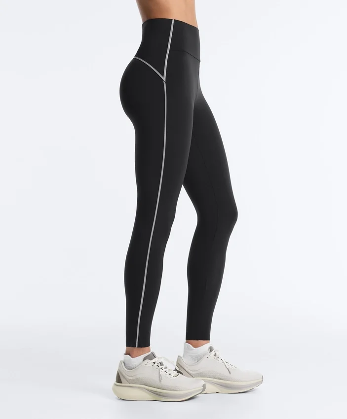 Reflective High-Rise Compressive Core Control Ankle-Length Leggings Reflective High-Rise Compressive Core Control Ankle-Length Leggings